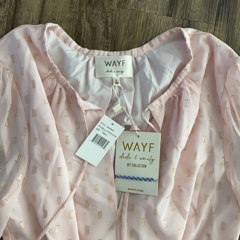 WAYF x BFF Laura Smocked Waist Minidress - Picture 6 of 7